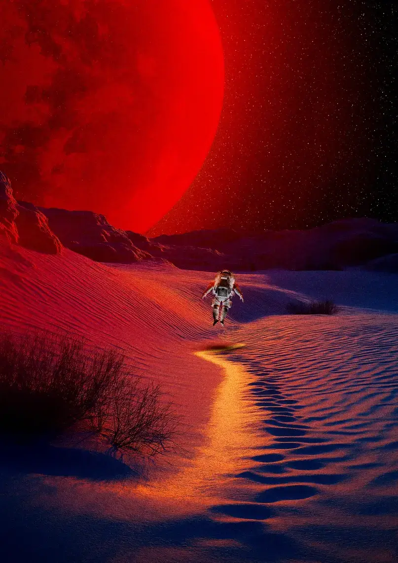 L'Astronaute — version rouge